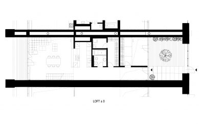 Loft with Love - Půdorys spodního podlaží