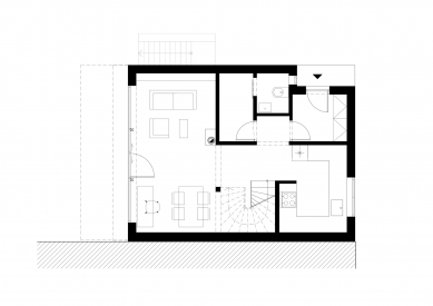 Rodinný dům Dolní Kounice - Půdorys přízemí - foto: NEW WORK