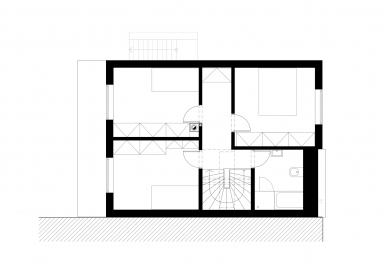 Rodinný dům Dolní Kounice - Půdorys patra - foto: NEW WORK