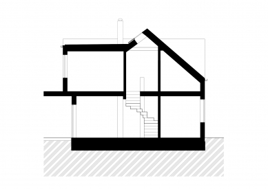 Rodinný dům Dolní Kounice - Řez - foto: NEW WORK
