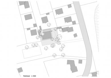 Dům D10 - Situace - foto: Werner Sobek 