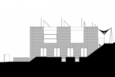 Vila v Troji - Východní pohled - foto: Šrámková architekti