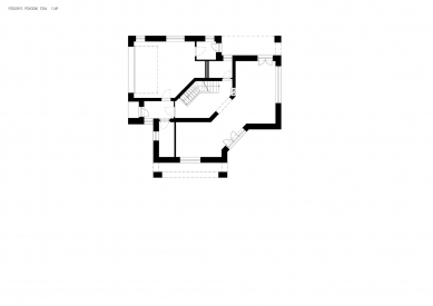Reconstruction of the house, Hrusice - Půdorys původního stavu 1.np - foto: atelier SAD
