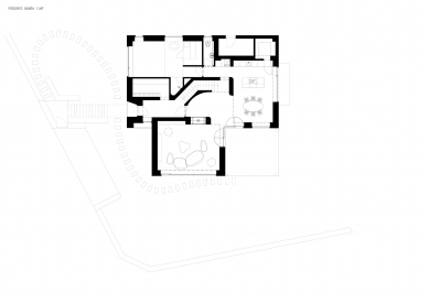 Reconstruction of the house, Hrusice - Půdorys návrhu 1.np - foto: atelier SAD