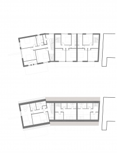 Three Family Houses Libocká - Floor plan 2nd and 3rd floors