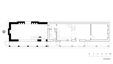Prístavba Čachtice - Půdorys - foto: A B.K.P.Š.