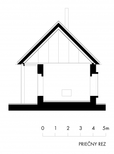 Prístavba Čachtice - Příčný řez - foto: A B.K.P.Š.