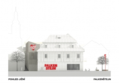 Expansion Brewery Falkenštejn Krásná Lípa - Jižní pohled - foto: Atelier Hoffman