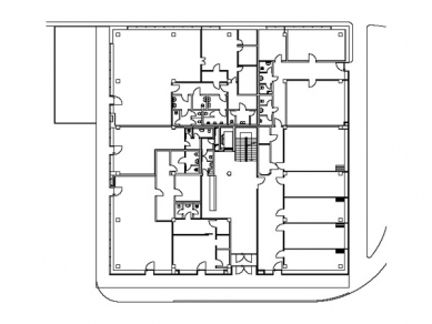 Obchodně administrativní centrum Žarošická - Půdorys 1.np - foto: © Atelier RAW, Brno