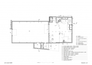 Hasičský polygon - Půdorys přízemí - foto: Atelier Tsunami, s.r.o.