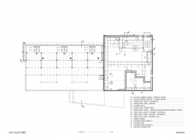 Hasičský polygon - Půdorys střední úrovně - foto: Atelier Tsunami, s.r.o.