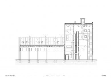 Hasičský polygon - Řez B - foto: Atelier Tsunami, s.r.o.