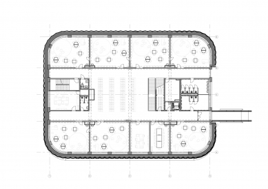 Pavilon základní školy, Mníšek pod Brdy - Půdorys 2.np - foto: Grido, architektura a design