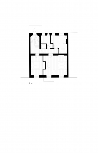 Reconstruction of a row house on Nad Šárkou - Floor plan 2nd floor - foto: ABTSMOLEN