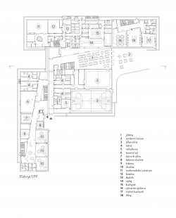 Základní škola Amos pro Psáry a Dolní Jirčany - Půdorys 1PP