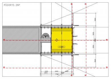 Přístavba Jižní Čechy - Půdorys 2.np - foto: Huť architektury Martin Rajniš