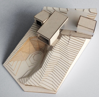 Víkendový dům nad lomem - Fotografie modelu - foto: BLOK_architekti