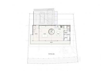 Takenoyama House 3 - Půdorys 3.np - foto: Tomoaki Uno Architects