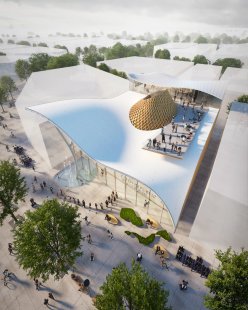 Český pavilon na EXPO 2025 - Vizualizace: Moare