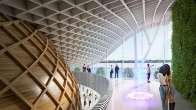 Český pavilon na EXPO 2025 - Vizualizace: Moare