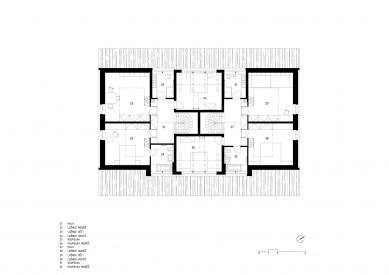 Horská usedlost na Šumavě - Půdorys 2.np - foto: třiarchitekti