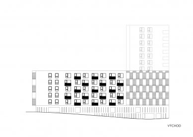 Residential building Sylván - Východní fasáda - foto: PRO-STORY s.r.o.