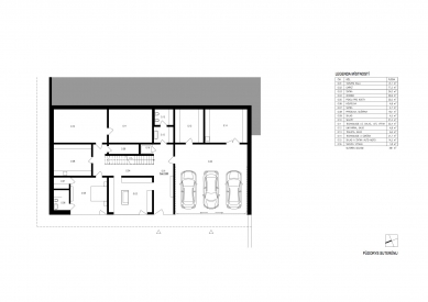 Rodinný dům Heroltice - Půdorys suterénu - foto: Martin Klimecký