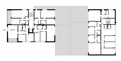 Apartment building Klánovické atrium - Floor plan 2nd floor