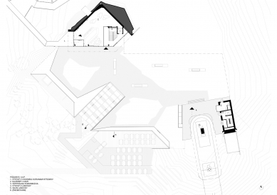 Bachledka – vrcholová vybavenosť - Půdorys 1.np - foto: Compass architekti