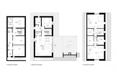 Chata Z - Půdorysy - foto: Compass architekt