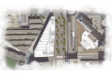 Nová městská knihovna - Situace - foto: MVSA Architects