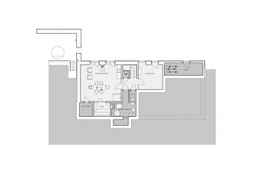 Rekonstrukce chalupy v Jizerských horách - Půdorys suterénu - foto: SENAA architekti