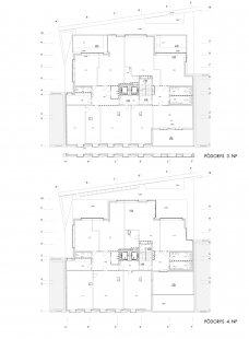 Polyfunkčný dom Konventná - Půdorysy 3.np a 4.np - foto: Architekti A. BKPŠ