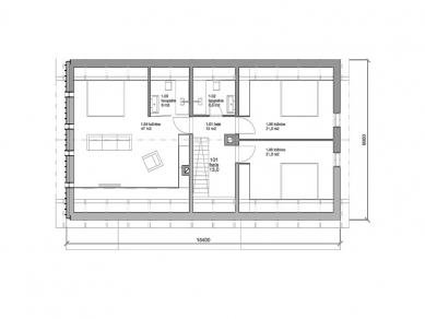 Cottage in Orlické Záhoří - Floor plan - foto: Refuel works