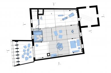 Exposition of Jan Eskymo Welzl - <translation>P floor plan</translation> - foto: Rusina Frei architekti