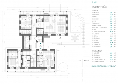 Farmstead in the Highlands - Ground plan 1st floor