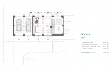 Farmstead in the Highlands - <translation>Barn - floor plan</translation>