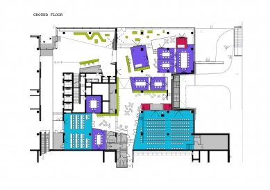 Microsoft HQ Consolidation Project Prague - Půdorys přízemí - foto: S.H.S architekti