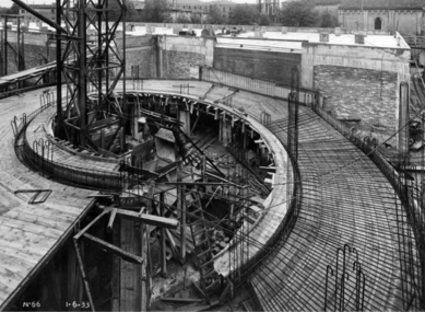 Parkovací dům Piazzale Roma - Fotografie z průběhu realizace