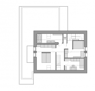 Reconstruction and extension of a family house near Prague - Floor plan 2nd floor