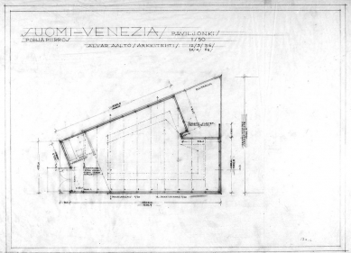 Finnish Pavilion Venice Biennale - Půdorys - foto: Alvar Aalto