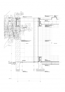 Musashino Art University Museum & Library - Detail fasády - foto: Sou Fujimoto Architects