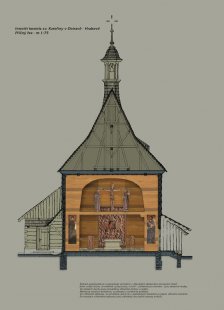 Interior of St. Catherine's Church in Ostrava - Hrabová - Cross section - foto: © Atelier Štěpán