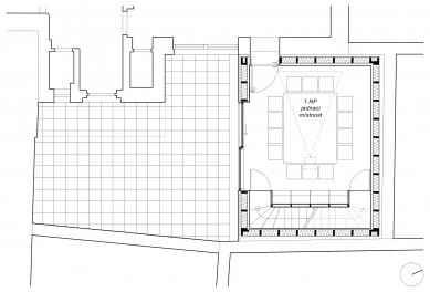Přístavba kanceláře ve Vysokém Mýtě - Půdorys 1.np - foto: Prokš Přikryl architekti
