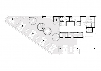 Kanceláře Melown Technologies SE - Půdorys - foto: studio AEIOU