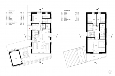 Dům Prokop - Půdorysy