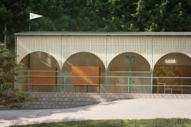 Projekt lesního koupaliště v Liberci - foto: mjölk architekti