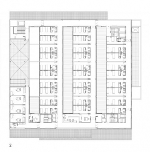 Zdravotní středisko ICTAM - Půdorys 2.np - foto: MGM Arquitectos