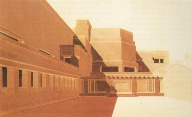 Muzeum Kröller-Müller v Otterlo - Perspektiva Veldeho návrhu z období 1921-29