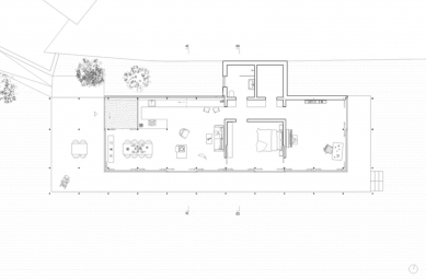 Obytný pavilon s ateliérem R - Půdorys zahradního pavilonu - foto: Maximilian Eisenköck